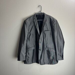 Gulliano Couture Wool Blazer And Pants Suit Vintage Satin